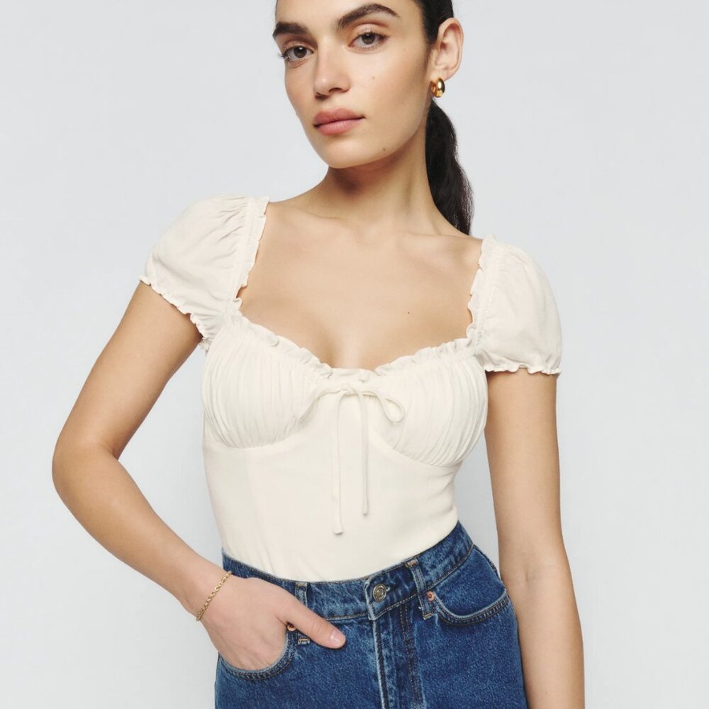 Reformation Micaela Top Gossamer - Size 4